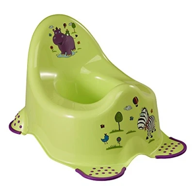 Abbildung von keeeper Hippo Babytopf, Ab ca. 18 Monate bis 3 Jahre, Anti Rutsch Funktion, Adam, Grün