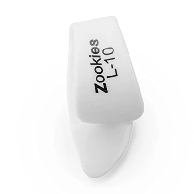 Abbildung von JIM DUNLOP Plektrum Daumen, Zookies L10, Weiß, 12 Stück, Kunststoff