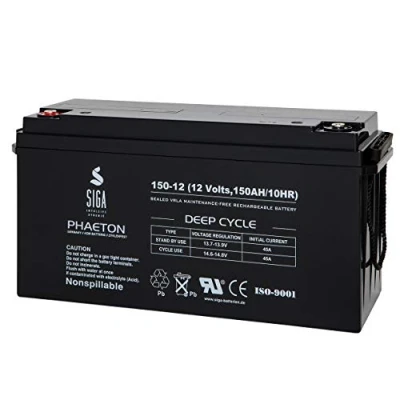 Abbildung von Solarakku 150Ah 12V AGM Gel Batterie Solarbatterie Wohnmobil Versorgungsbatterie extrem zyklenfest