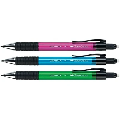 Abbildung von Faber Castell Druckbleistift Grip Matic 0,7mm + 12 Feinminen auf Blist