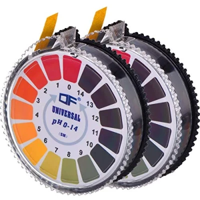 Abbildung von Universal Teststreifen, pH Wert, vollständiger Bereich 0 14, 2 Rollen, 16,4 ft/Rolle