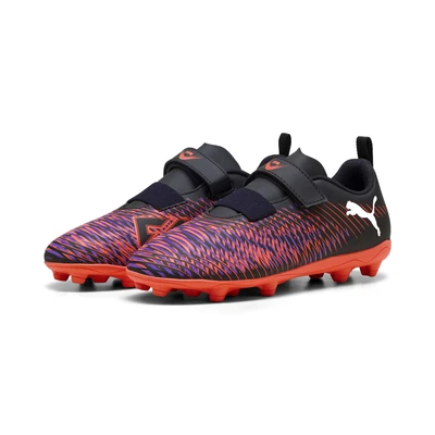 Abbildung von Puma Future 8 PLAY FG/AG RB JR Unisex Fußballschuh Nocken für Kinder, Größe: 33, Black/white/glowing red Schuhe