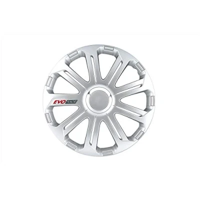 Abbildung von Petex RB542215 Radzierblende Evo Race Pro Größe 15 Zoll 2 fach lackiert Material: ABS in Box, silber 4 er Set