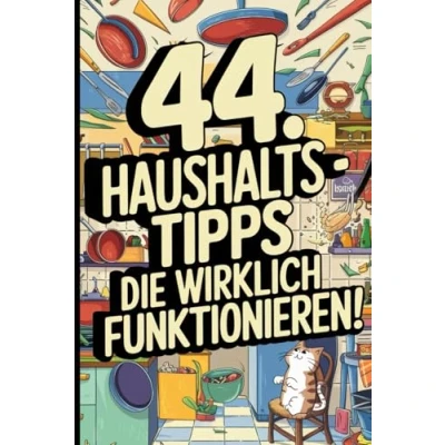 Abbildung von 44 Haushaltstipps, die wirklich funktionieren: Einfach, clever, effizient.: Perfekt als Geschenk für Studenten, Berufstätige und alle, effizient haushalten möchten!