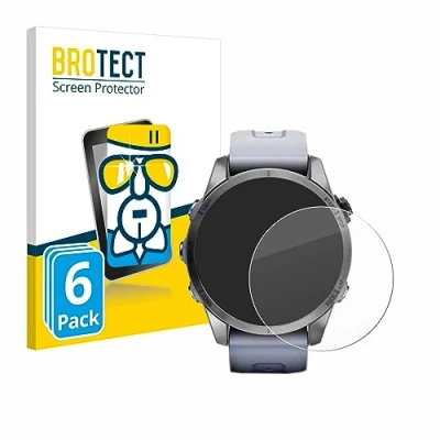 Abbildung von BROTECT Schutzglas für Garmin Fenix 7S (42 mm) (6 Stück) Schutzfolie Panzer Folie Glas [Extrem Kratzfest 9H, Anti Fingerprint, Ultra Transparent]