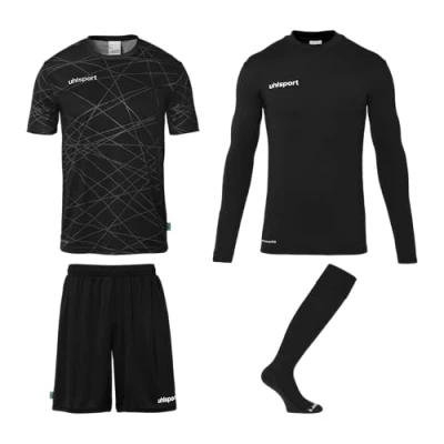Abbildung von Prediction Torwart Set Torhüter Fußball aus Shirts, Shorts, Baselayer und Fußballsocken/Stutzen, komplette Torhüterbekleidung/Set für Erwachsene Jugendliche