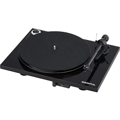 Abbildung von Pro Ject Essential III HP, Audiophiler Plattenspieler mit Kopfhörerausgang (Schwarz)