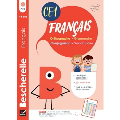 Abbildung von Bescherelle Mon cahier d&#039;entraînement en Français CE1 7 ans: orthographe, grammaire, conjugaison &amp; vocabulaire