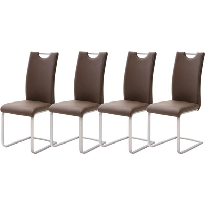 Abbildung von MCA furniture Freischwinger &quot;Paulo&quot;, (Set), 4 St., Kunstleder, Stuhl belastbar bis 120 kg