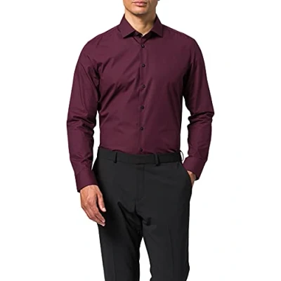 Abbildung von Seidensticker KENT SLIM FIT Contrast Businesshemd, Herren, Größe: 37, Red