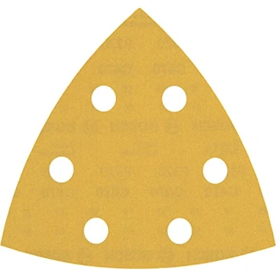 Abbildung von Bosch 50x EXPERT C470 Schleifpapier (für Farbe auf Holz, Ø 93x93 mm, Körnung 320, Professional Zubehör Deltaschleifer)