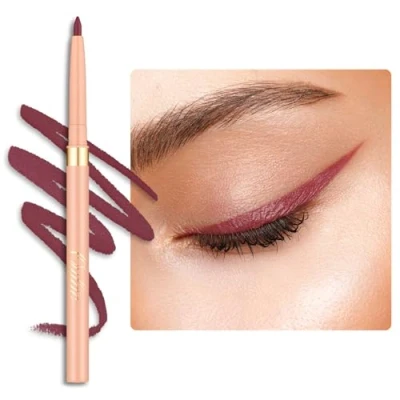 Abbildung von OULAC Rosa Eyeliner Wasserfest, Wischfester Matter Eye Liner Stift Hält 24 Stunden+, Hochpigmentierter Seidiger Drehbarer Kajalstift, Vegan (05) Dried Rose