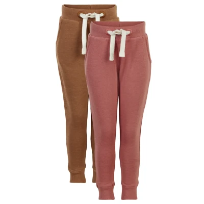 Abbildung von Minymo Basic Solid Zbasic MPACK2 Jogginghose für Kinder, Größe: 116, Canyon rose