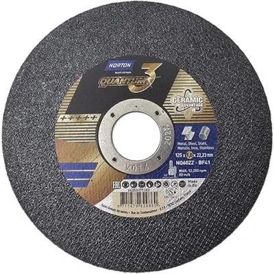 Abbildung von SCHNEIDSCHEIBEN NORTON QUANTUM 3 125X1.0 STAHL/RF STRAIGHT (25 Stück)