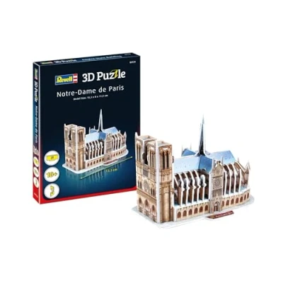 Abbildung von Revell 3D Puzzle Notre Dame de Paris I Farbiges Modellbau Set Detailreiche Nachbildung der berühmten Kathedrale Bauspaß für Kinder und Erwachsene