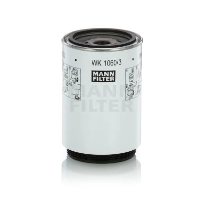 Abbildung von MANN FILTER WK 1060/3 x Kraftstofffilter mit Dichtung DAF: XF, CF 65, SCANIA: P,G,R,T series, MAN: F 2000