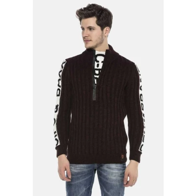 Abbildung von Cipo &amp; Baxx Strickpullover, in sportlichem Design