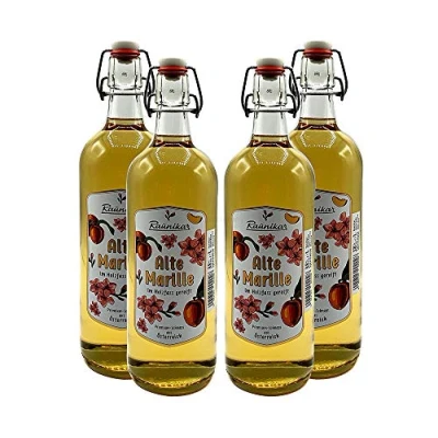 Abbildung von Raunikar 4er Set Alte Marille Schnaps 4x 1L (38% Vol) [Enthält Sulfite]