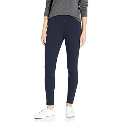 Abbildung von Amazon Essentials Damen Strick Jeggings zum Hineinschlüpfen (in Übergröße erhältlich), Marineblau, M Lang