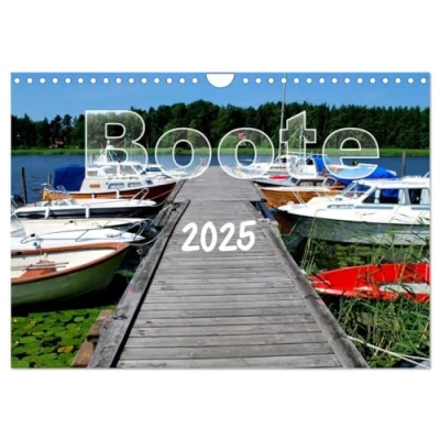 Abbildung von Boote (Wandkalender 2025 DIN A4 quer), CALVENDO Monatskalender