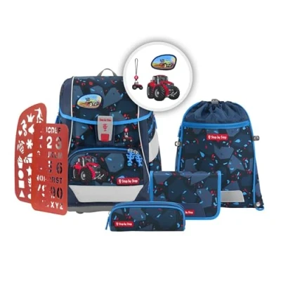 Abbildung von Step by 2in1 Plus Schulrucksack Set 6tlg. Tractor Freddy