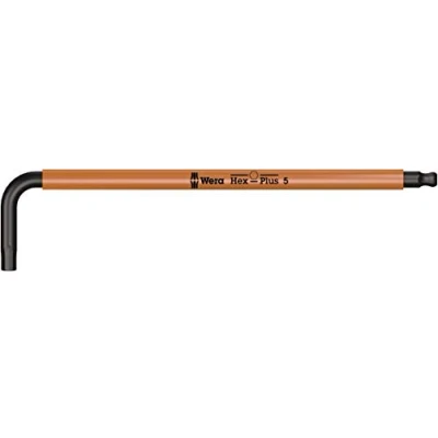 Abbildung von Wera 05022610001, L förmiger Inbusschlüssel, Metrisch, 1 Stück(e), 5 mm, CE, GS, DVE, 15,4 cm