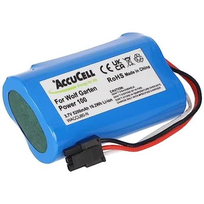 Abbildung von Wolf Garten Accu 60 Li Ion Power Akku 7086 918 mit schwarzem 3 poligem Stecker, 1UR18650S 2, F734A1451, 7085061, 7085860