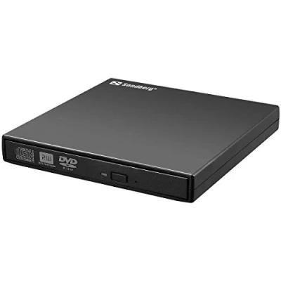 Abbildung von Sandberg USB Mini DVD Brenner für Computer ohne Laufwerk. Rekorder (DVD RW, 2.0, sofort einsatzbereit, RW)