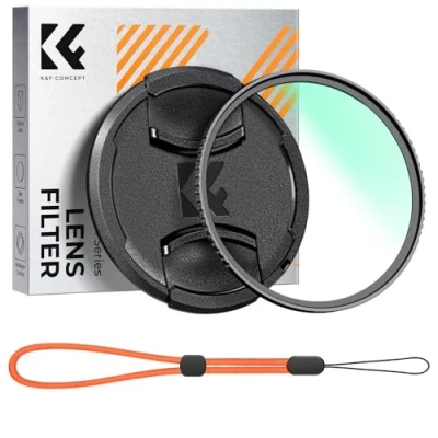 Abbildung von K&amp;F Concept K Serie UV Filter 82mm mit Objektivdeckel,Schutzfilter 18 Schichten Nanobeschichtungen