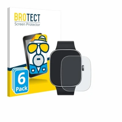 Abbildung von BROTECT Entspiegelungs Schutzfolie für Xiaomi Redmi Watch 4 (6 Stück) Matte Displayschutz Folie, Anti Reflex, Fingerprint