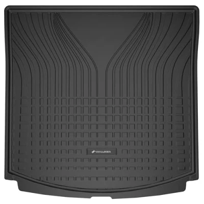 Abbildung von WALSER Premium Kofferraumwanne kompatibel mit VW Touran (1T3) 05/2010 05/2015, 100% passgenaue Kofferraum Schutzmatte Made in EU, robuste Antirutschmatte Auto,