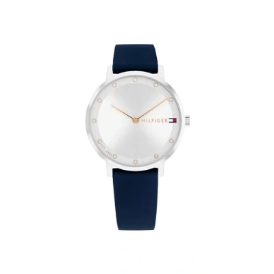 Abbildung von Tommy Hilfiger Pippa Uhr Blau silber silber, Damen, Größe: One Size,