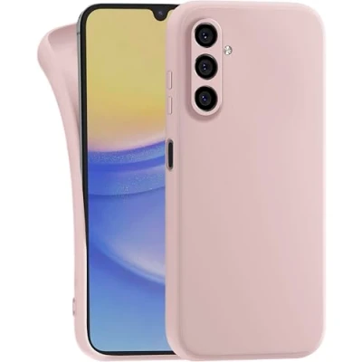 Abbildung von MyGadget Hülle für Samsung Galaxy A34 5G robuste Silikon Schutzhülle TPU Case Slim Silikonhülle Back Cover Kratzfest Handyhülle Matt Rosa