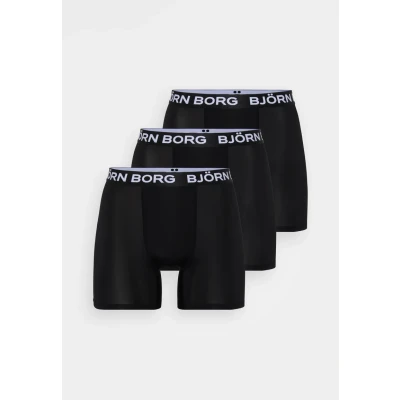 Abbildung von Björn Borg 3P Sports Microfiber Boxers Schwarz Polyester Medium Herren