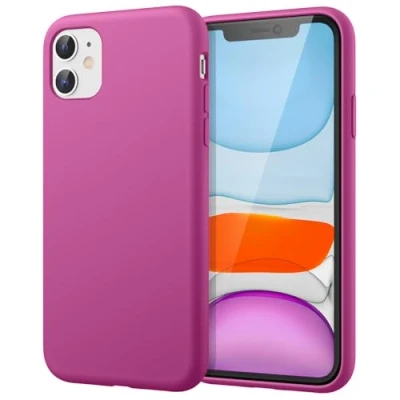 Abbildung von JETech Silicone Hülle für iPhone 11 (2019) 6,1 Zoll, seidigem Ganzkörper Schutzhülle Case Cover, mit weichem Mikrofaser Innenfutter stoßfestes Abdeckung (Drachenfrucht)