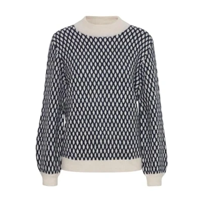 Abbildung von ICHI Ihkamara Strickpullover, Damen, Größe: XXL, Total eclipse