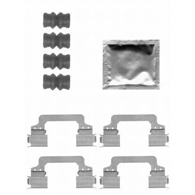 Abbildung von HELLA 8DZ 355 204 371 Zubehörsatz, Scheibenbremsbelag LAND ROVER: Range Rover 3, Sport, Discovery 4
