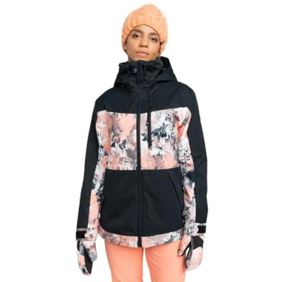 Abbildung von Roxy Presence Parka Jacket Snowboardjacke, Damen, Größe: XL, Peach pink dreamy picture