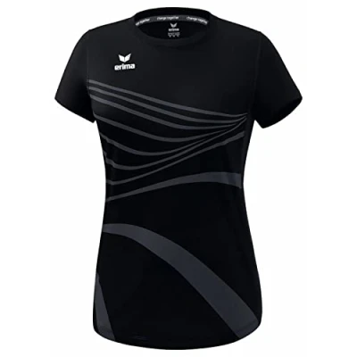 Abbildung von Erima Running Racing Sport Tshirt, Damen, Größe: 34, Schwarz