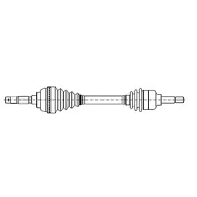 Abbildung von METELLI 17 0831 Antriebswelle 647 92 CITROËN: C8, PEUGEOT: 807, FIAT: Ulysse II
