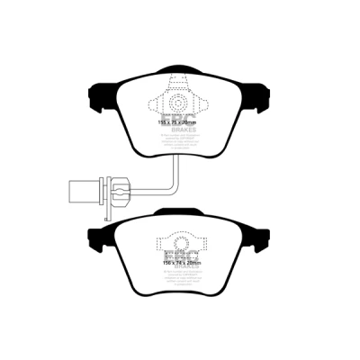 Abbildung von Bremsbelagsatz EBC BRAKES Yellow Stuff DP41495R, Vorne