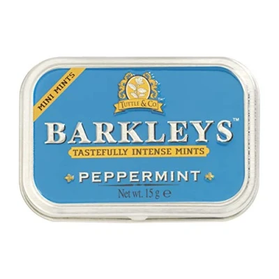 Abbildung von Barkleys Mini mints Peppermint, 12 tins, 12er Pack (12 x 15 g)