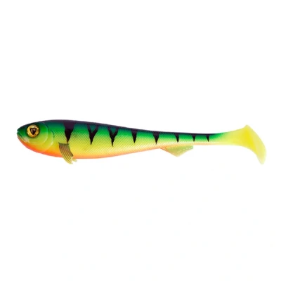 Abbildung von Fox Rage Super Slick Shad Ultra UV 18cm 2pcs Firetiger (UV) Gummifisch