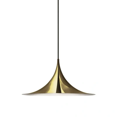 Abbildung von GUBI Hängeleuchte Semi, Ø 60 cm, messing glänzend
