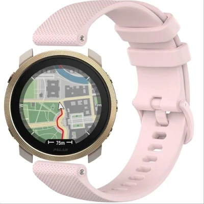 Abbildung von GIOPUEY Armband Kompatibel mit Polar Vantage M3, Weiches Silikon [Verschleißfest] [Atmungsaktiv] Ersatzarmband Pink