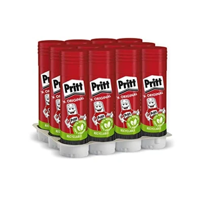 Abbildung von Pritt 22 GM massiv waschbar ungiftig Klebestift 12 Stück