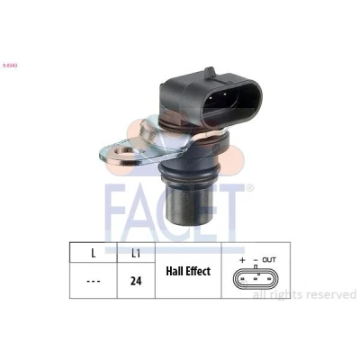 Abbildung von FACET 9.0343 Sensor, Nockenwellenposition Made in Italy OE Equivalent OPEL: Meriva A, Astra G CC, Caravan