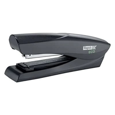 Abbildung von Rapid ECO Tacker, großes Heftgerät aus recyceltem Kunststoff, für zu Hause, Büro oder Schule, Teil der Reihe, schwarz, 24812301