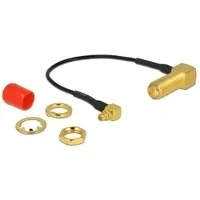Abbildung von Antennenkabel SMA 90 (Buchse zum Einbau) &gt; MMCX Stecker, Adapter