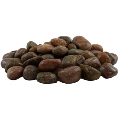 Abbildung von INTERGARDEN Zierkies Dekosteine rot poliert 10kg, Kieselsteine Garten 2 3 cm, (Sack)